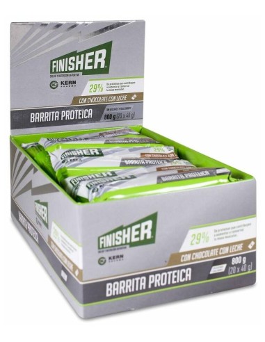 Finisher Barritas Proteicas Chocolate Con Leche 20 Uds