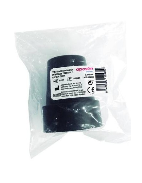 Aposán Dynamic Contera Negra 19 Mm, 1 Unidad