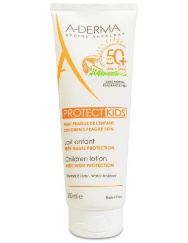 A-Derma Kids Leche Niños Muy Alta Protección 50+, 250 Ml
