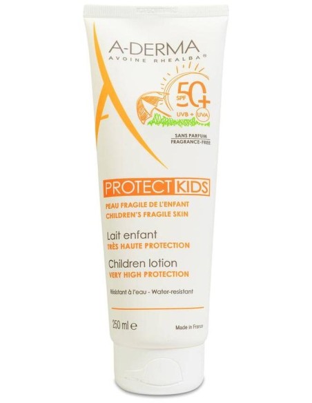 A-Derma Kids Leche Niños Muy Alta Protección 50+, 250 Ml