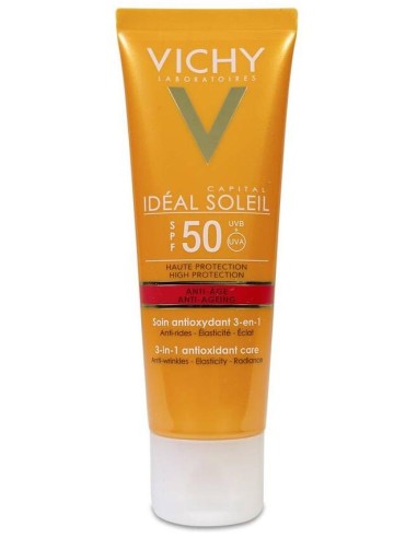 Vichy Ideal Soleil Cuidado Protector Antiedad 3En1 Spf50 50Ml