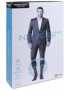 Farmalastic Novum Intelligent Plus Calcetín Ejecutivo Compresión Decreciente Nivel Ii Negro Talla 4, 1 Par