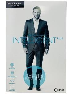 Farmalastic Novum Intelligent Plus Calcetín Ejecutivo Compresión Decreciente Nivel Ii Negro Talla 3, 1 Par