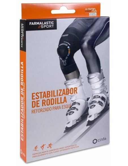 Estabilizador De Rodilla Reforzado Para Esqui Farmalastic Sport T- Xl
